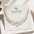 Nookvella™ Modern Balance Layered Crystal Necklace